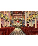 Vintage Postcard Of St. Louis Cathedral Interior New Orleans Americas Mo... - $2.96