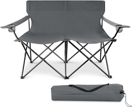 Joyfair Outdoor Double Camping Chair, Folding Camp Loveseat For Adults, ... - $60.99