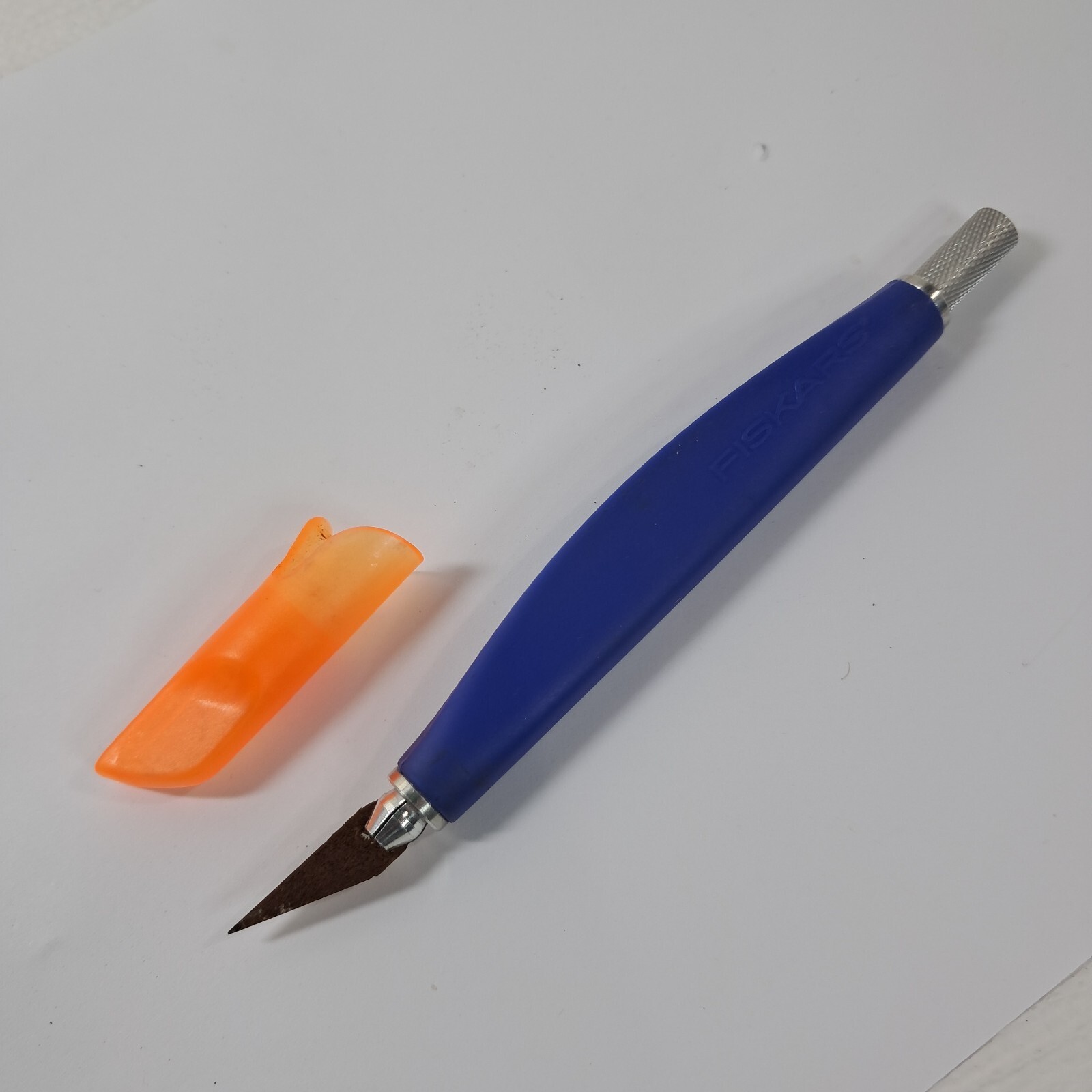 Fiskars Softgrip Craft Detail Knife blue soft grip w/ cap scrapbooking p... - $23.00