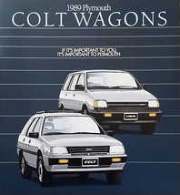 1989 Plymouth COLT Wagons VISTA brochure catalog US 89 4WD Mitsubishi - £4.70 GBP