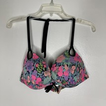 Victoria’s Secret Swim Bikini Top Floral Halter Push Up Size 36C - $28.75 CAD