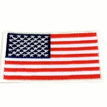 Flag of The United States Embroidered Iron On Patches USA American Flags Back... - £20.64 GBP