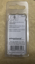 Shepard Fleur Push Pin Wall Picture Hangers Hooks 3 Pcs - £7.13 GBP