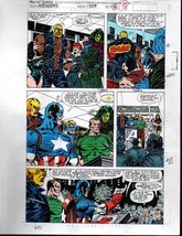 1991 Marvel Comics Avengers 329 color guide art page 18:Captain America/She-Hulk - £36.86 GBP