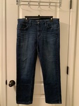 1 pc Calvin Klein Women&#39;s Blue Denim Jeans Zip Button Size 14  - $35.28