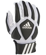 adidas Scorch Destroy 2 Youth Full Finger Lineman&#39;s Gloves, White/Black,... - $19.79
