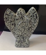 Angel  Shape Crystal Stone Jasper Black &amp; Gray    3” H X 2” W - £11.95 GBP
