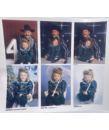 Awkward Family Photo Photograph Portrait Cowboy Father Daughter 90s Prop... - $19.53
