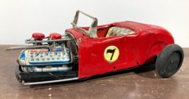 Vintage Bandai Hot Rod &#39;32 Ford Roadster #7 Tin Friction Toy For Parts o... - £38.21 GBP