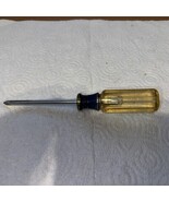 Vintage Craftsman 41294  WF #1  6&quot; Phillips Screwdriver Blue Clear Handl... - $8.42