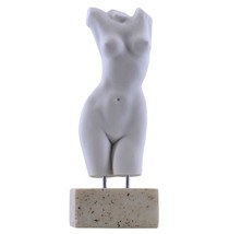 Female Body Woman Torso Erotic Nude Art Sexy Greek Statue Sculpture Cast Marble  - £44.26 GBP