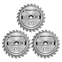 Enertwist 4-1/2 Inch Compact Circular Saw Blade Set, Pack Of 3-Pieces Tc... - $35.98