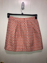 NWT J. Crew Geometric Print Pleated Skirt B8248 Womens SZ 6 Lined - £15.76 GBP