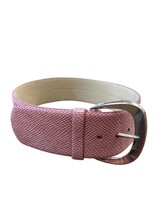 White House Black Market Womens Pink Leather Waist Belt 3&quot; SKU 6886 - £16.21 GBP