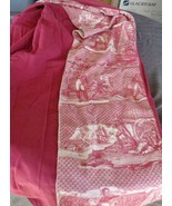 Large Piece Of Cotton Blend Fabric - Toile Attached - GREAT FOR CRAFTS o... - $67.68 CAD