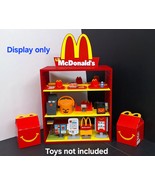 Red &amp; Yellow Display Shelf w/ Sign for Lil McDonald’s Happy Meal Toys 20... - $1,289.07 MXN