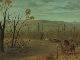 George Catlin The Cheyenne Brothers Returning from Their Fall Hunt + Ships Free - £30.66 GBP+