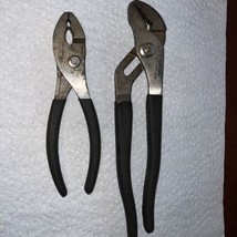 Vintage Craftsman Slip Joint &amp;Tongue Groove Pliers 45378 45381 WF  D Mad... - $37.13