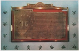 Oldest Stars and Stripes Flag at Museum of Bennington Vermont Vintage Postcard - £3.82 GBP