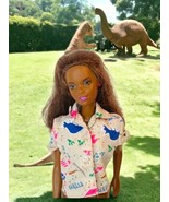 Genuine Barbie Doll Dinosaur Hammers Short Skeeves Snap Front Top Shirt ... - £8.79 GBP