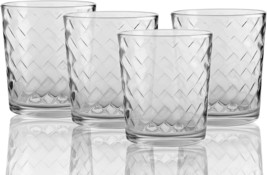Drinking Glasses Set Of 4 Glassware Tumblers Whiskey Cups Water Cocktail Juice - £16.57 GBP