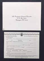 Order Form &amp; Envelope for Tickets to President Bill Clintons Inauguratio... - £11.35 GBP