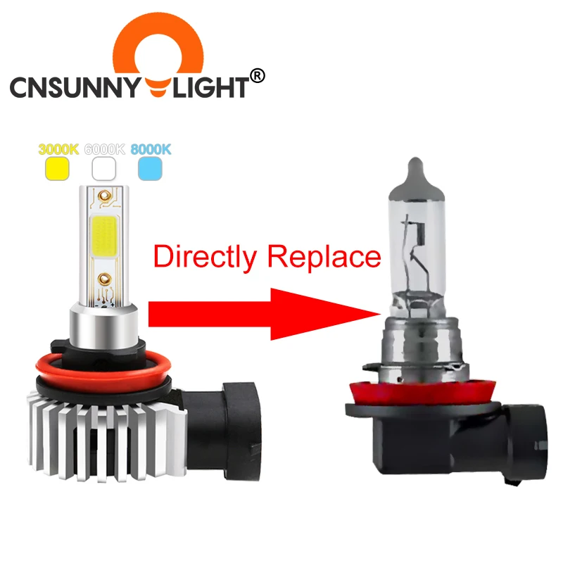 Cnnylight H7 H4 H11 H1 H3 9005 HB3 9006 HB4 880 Led Car Headlight Bulbs 36W 8000 - £119.27 GBP