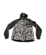 Y2K Ecko Unltd Men Puffer Jacket Hooded Gray Camo Full Zip Size M - €56,13 EUR