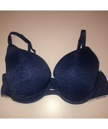 Victoria’s Secret Perfect Shape 36C Padded Underwire Blue Bra - $12.86