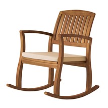 Christopher Knight Home Selma Acacia Rocking Chair with Cushion Teak Finish - $151.76