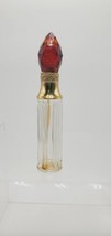 Vintage 1950&#39;s Max Factor Perfume Bottle Hypnotique Jewel Crystal Top - $18.95
