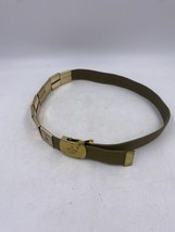Vintage Boy Scouts of America Canvas Web Belt with Solid Brass Buckle &amp; ... - $10.65