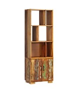 vidaXL Reclaimed Wood Bookshelf with Storage Compartments &amp; Drawers, Esp... - $504.67 CAD