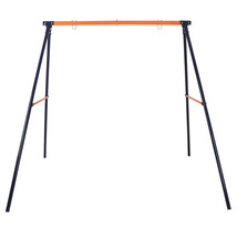 Powder-Coated Steel Swing Set Frame Stand Max 220 Lbs Kids Weatherproof - £80.98 GBP