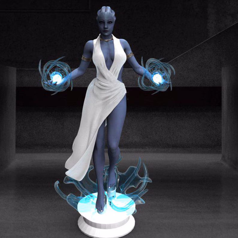 Liara(MassEffect Fan art) /  Fully Painted Sculpture (Made on order) - $7,336.28 MXN+