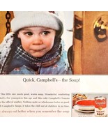 1965 Campbell&#39;s Classic Tomato Soup Advertisement Vintage Canned Foods D... - €25,64 EUR