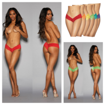 LOW RISE NEON PANTY SET OF 6 ONE SIZE 2-14 - £17.91 GBP