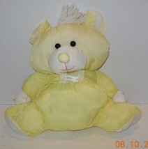 Vintage 1986 Fisher Price Puffalumps Yellow Bear Soft plush toy Rare VHTF - £38.77 GBP