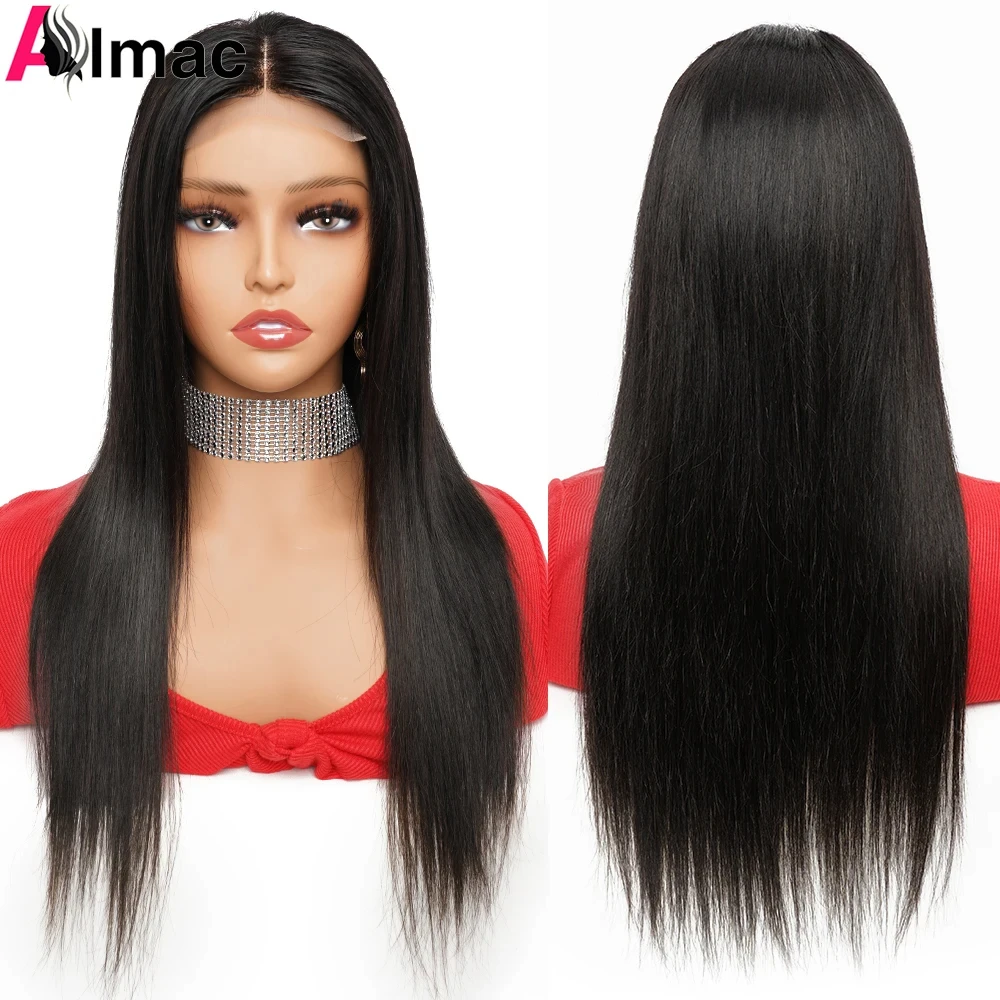 200% 13x4 Bone Straight Lace Front Wig Indian Remy Transparent Lace Frontal Wig - £42.90 GBP+