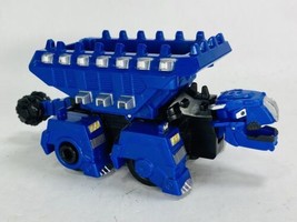 3” Tall Plastic Dinotrux Ton-Ton Pull Back &amp; Go Action Figure Blue Dump Truck - £11.06 GBP