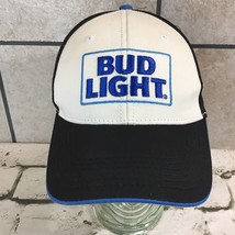 Bud Light Hat Mens Snapback Blue Black Baseball Cap Beer Logo 100% Cotton - £10.74 GBP