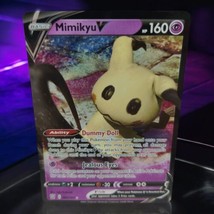 Mimikyu V 062/163 Battle Styles Holo Rare V Pokemon TCG English Card LP - $1.95