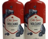 2 Old Spice Volcano With Charcoal Build Up Removing Shampoo 12 Oz. Each  - £19.57 GBP