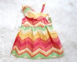 BEEBAY Infant Girls Multi-color Chevron Print Strap Shoulder Dress (0-3M... - $12.19
