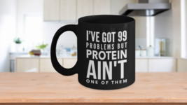 Funny Vegan Vegetarian Mug 99 Problems But Protein Ain&#39;t One of Them - $17.59