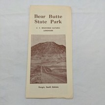 Vintage Bear Butte State Park Sturgis South Dakota Travel Brochure - €16,84 EUR