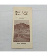Vintage Bear Butte State Park Sturgis South Dakota Travel Brochure - $357.31 MXN