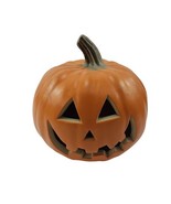 Halloween Light Up Pumpkin Jack O Lantern Blow Mold Plastic Corded - $22.82