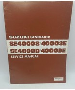 1982 Suzuki SE4000S SE D DE Generator Service Shop Repair Manual  FACTOR... - £37.29 GBP