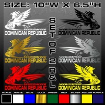 Dominican Republic Decals Need for Speed Eagle Set of 2 Right &amp; Left #3596 - £14.22 GBP